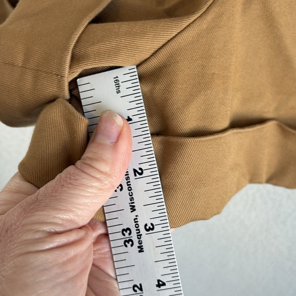 Sezane Rome Shorts Tan Camel Womens Size 6 36 Small - Picture 5 of 10